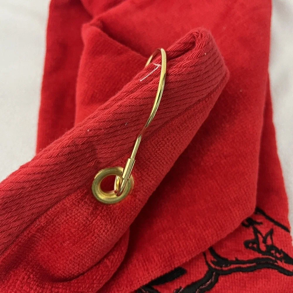 Arkansas Razorbacks‎ Embroidered Grommeted Hogs Golf Towel Brand New